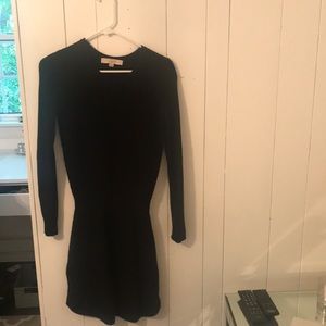 Black sweater dress